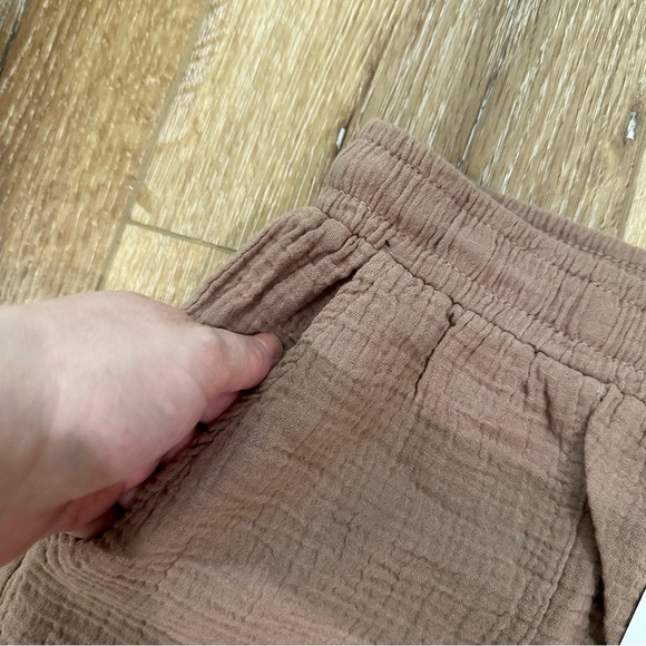 Bobi Los Angeles Women’s Java Beach Gauze Pull-On Shorts with Pockets Size S NWT - Picture 4 of 9